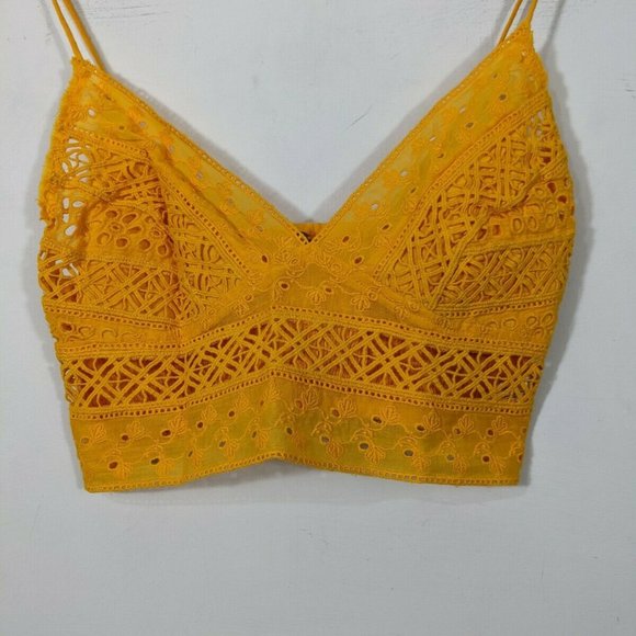 FREE PEOPLE INTIMATELY Carina Bralette Mango - Picture 2 of 8